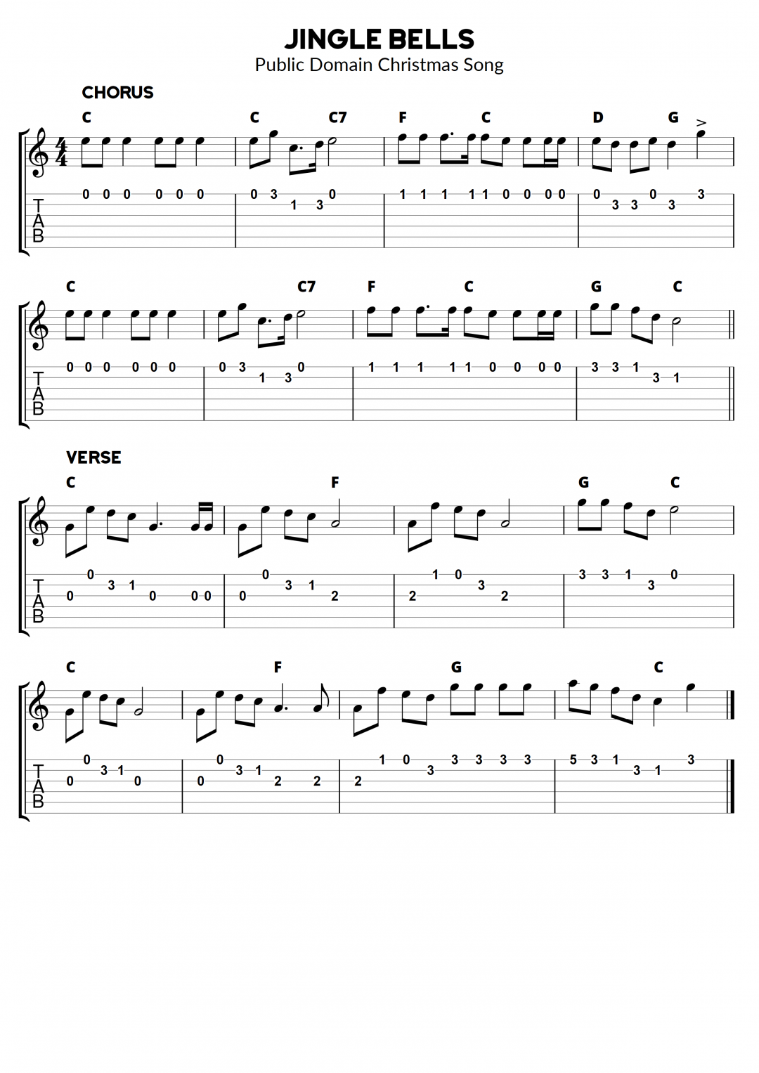 ukulele fingerpicking exercises pdf