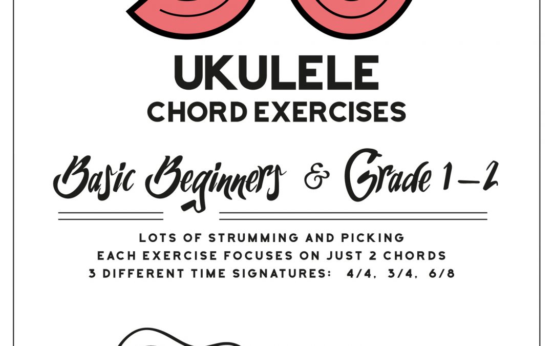 (Premium) – 50 Ukulele Chord Exercises ebook – Beginners & Grade 1-2