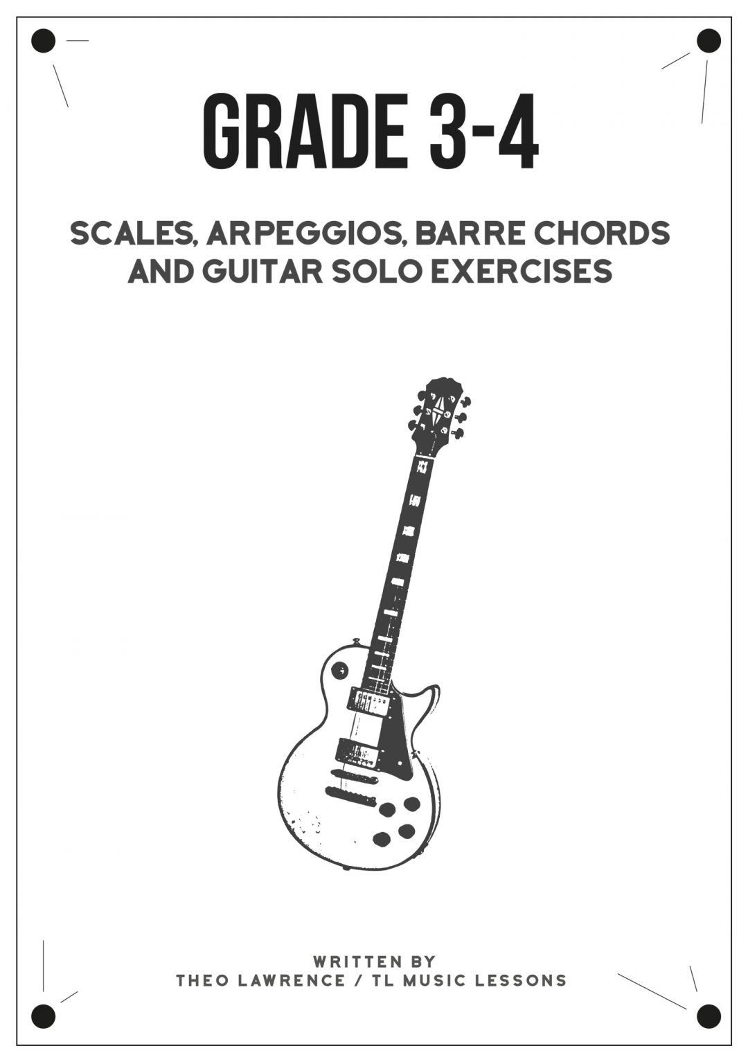 (PREMIUM) – Grade 3-4 Ebook – Scales, Arpeggios, Barre Chords and Guitar Solo Exercises