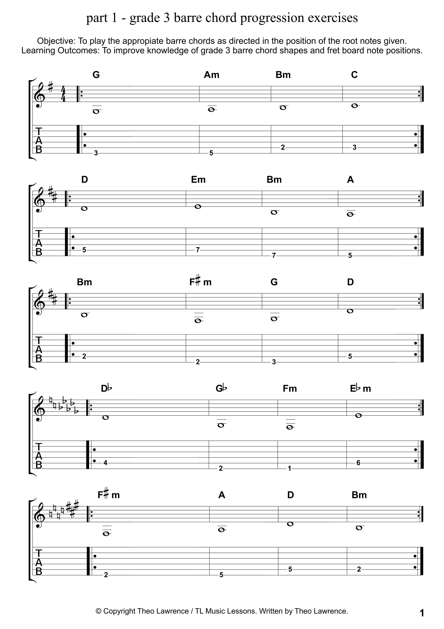 part-1-grade-3-barre-chord-progression-exercises-learn-guitar-for-free