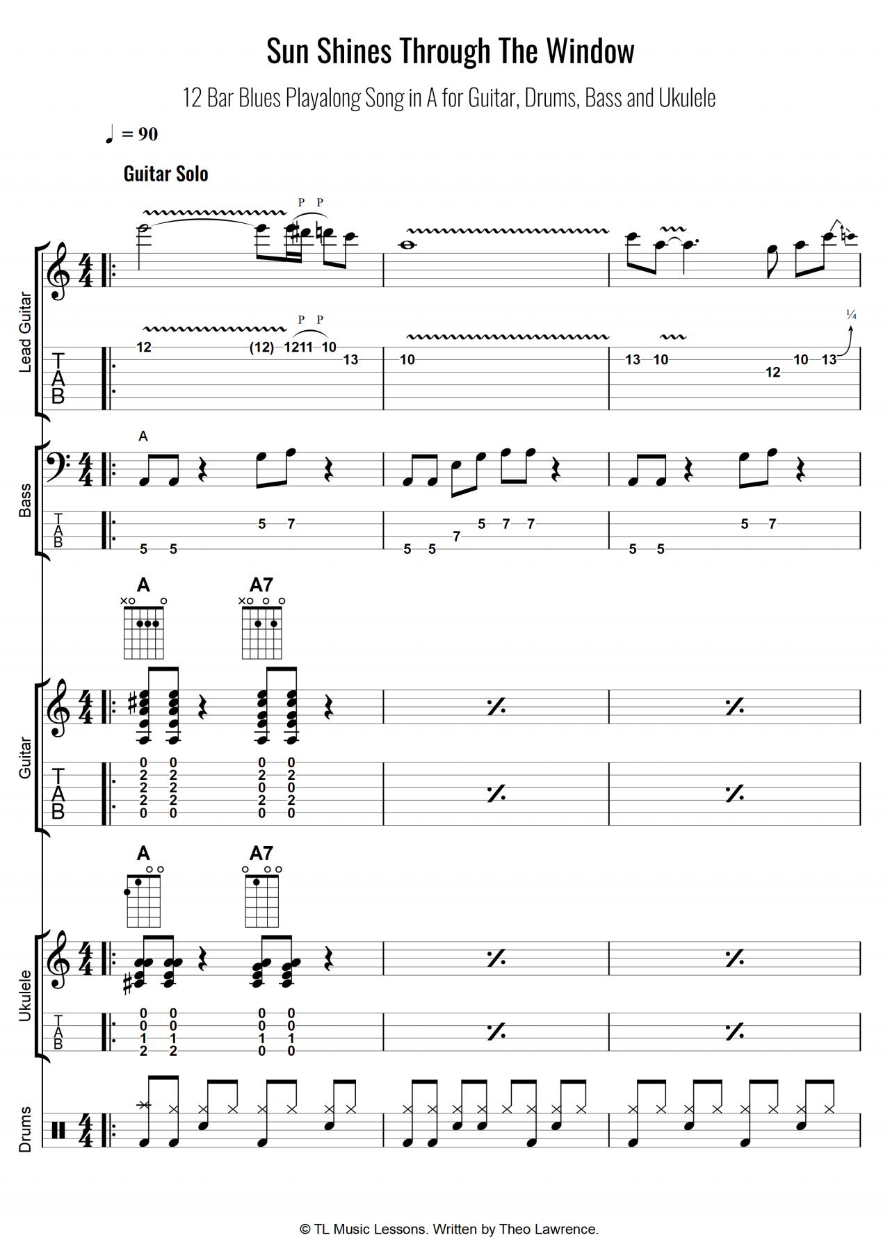 12 bar blues drum track