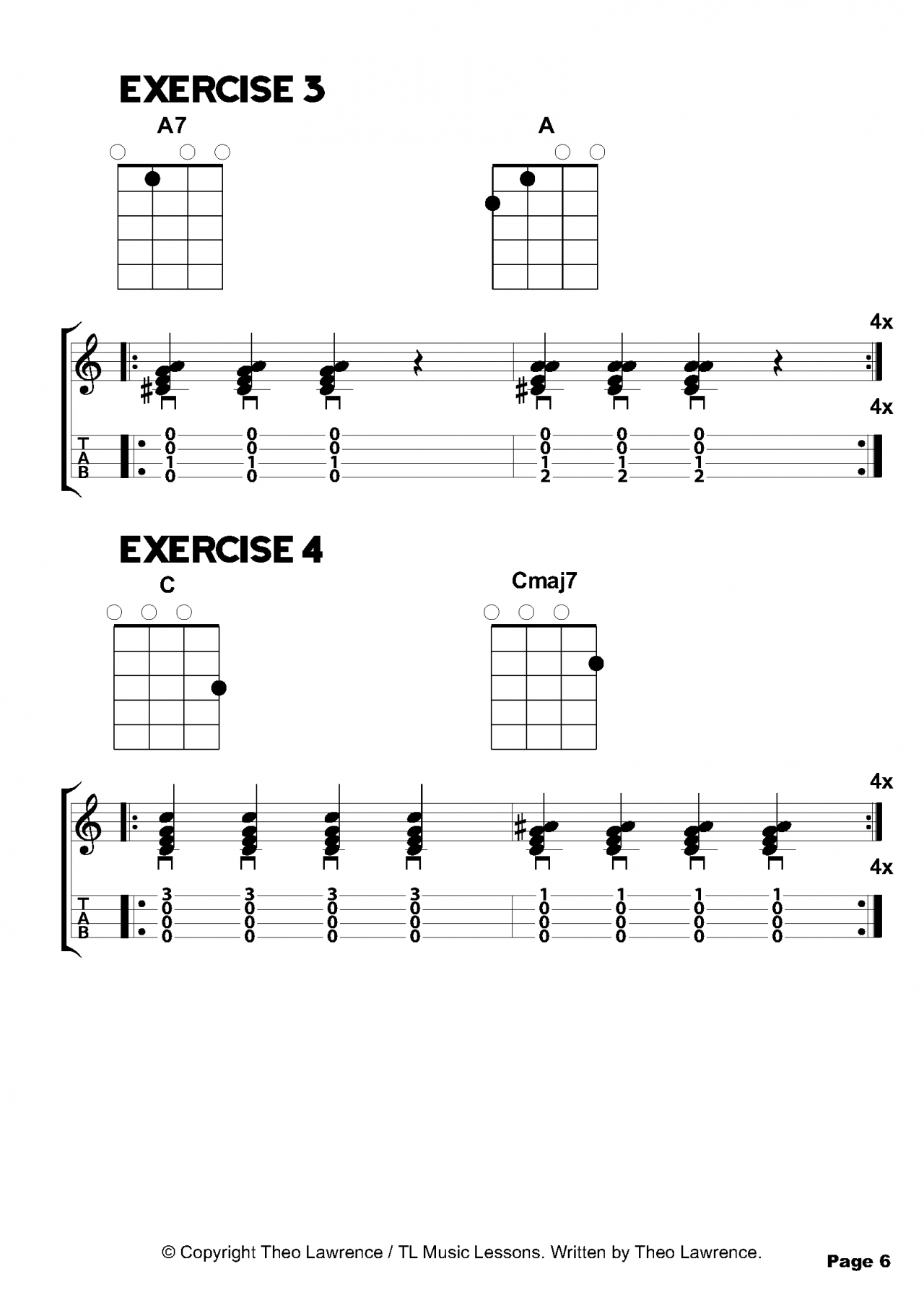 beginners ukulele chords, ukulele chord exercises, ukulele chord progressions, ukulele chords