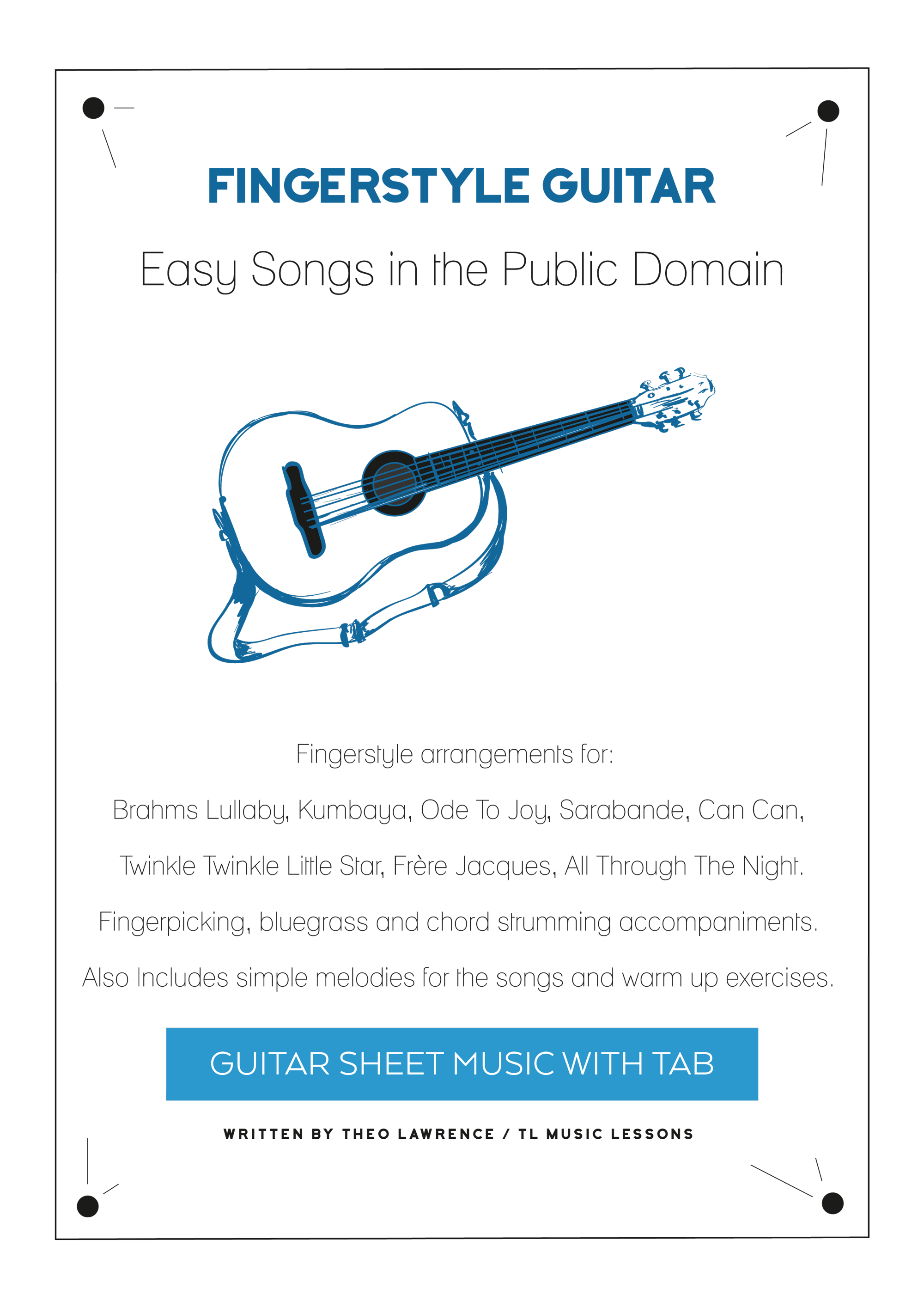 Fingerstyle Guitar – Easy Songs in the Public Domain
